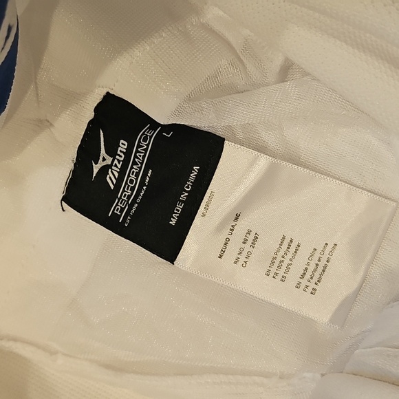New W Tag Mizuno Baseball Pants MVP Pro Piped Adult Large White w/ Blue Piping - Picture 7 of 11
